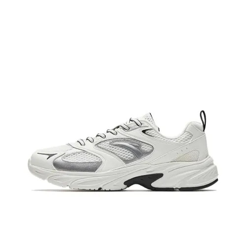 ANTA Sports Life Collection Амортизация Износостойкий Низкий Топ Casual Мужской Папирус Белый Серебряный