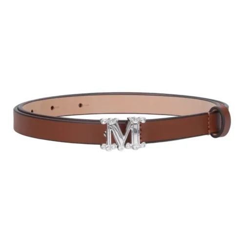MaxMara Кожаные ремни Женские Коричневый