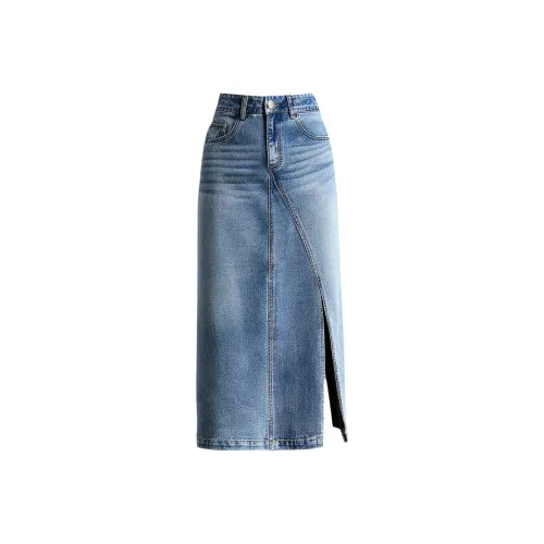 LUYOUYE Деним Длинная Юбка Женская