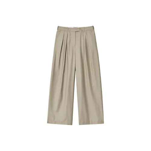 Marithe Francois Girbaud SS25 W Два Tuck Широкий SLACKS Костюм Брюки Женские