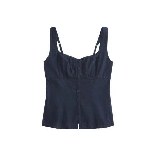 Hollister Морской Синий Женский Топ