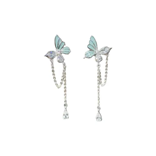 HAZYOU Сплав Серьги-гвоздики Женские