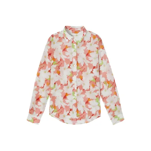 GANT Весна Рубашка Женские French Vintage Повседневный Универсальный Цветочный Рубашка Женские