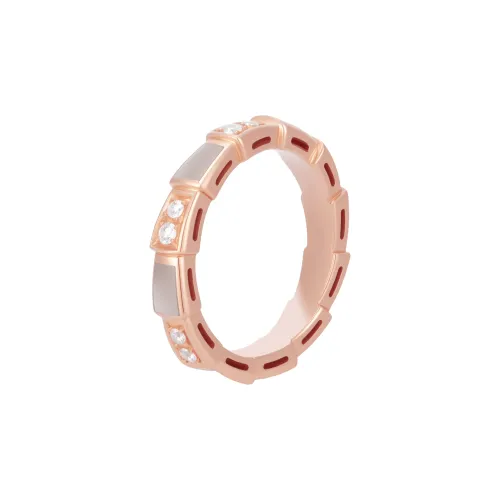 BVLGARI 18К Розовое золото Кольца из жемчужной раковины Унисекс