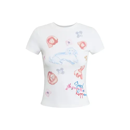 RUNTOTHEFUTURE Белый Женские T-рубашки