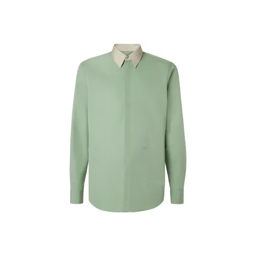 Fendi Зеленые Мужские Рубашки