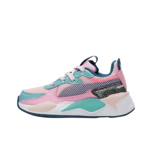 PUMA RS X Low Топ Kids Lifestyle Shoes Розовый зеленый Подростки