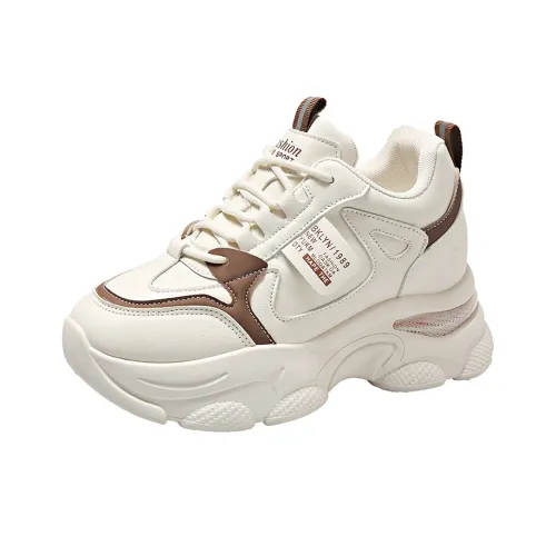 Dragon Dance визуально увеличивает рост Низкий топ Толстая подошва Кроссовки Женские