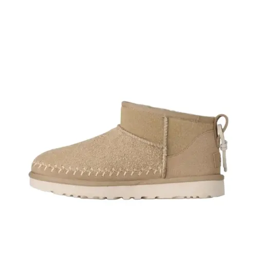 UGG CLASSIC ULTRA MINI Biarritz Устойчивые к истиранию ботинки на щиколотку Женские Хаки