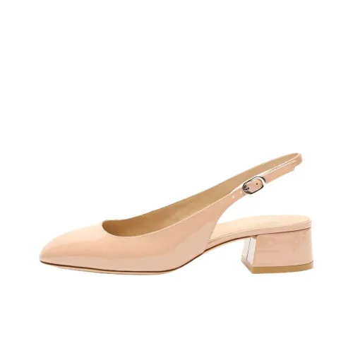 Stuart Weitzman SW MAEVE Грубый каблук Высокие каблуки 3,5 см Женские Телесный