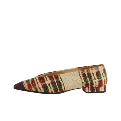 Loro Piana Женские повседневные туфли, бежевый цвет, женские