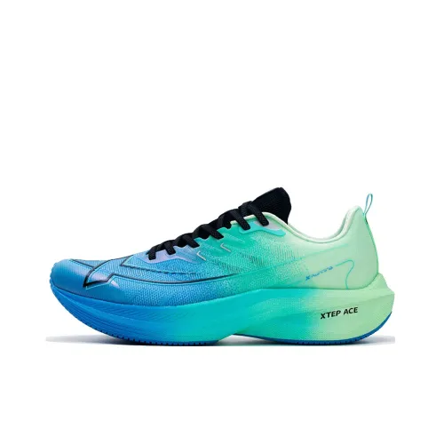 XTEP Амортизация Легкий Низкий Топ Тренировка Повседневная Беговая Обувь Мужская Синий Зеленый