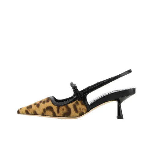 Jimmy Choo Didi Низкий каблук Высокий каблук 4,5 см Женский Леопардовый принт