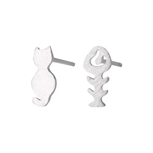 B Z Copper Alloy Stud Earrings Unisex B Z Медный Сплав Серьги-гвоздики Унисекс