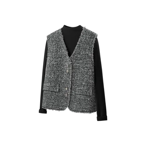 Cypress House Черный Серый Цвет Женские Жилеты