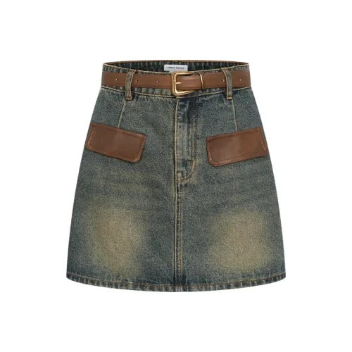 URBAN REVIVO Женские Джинсовые Короткие Юбки Женские