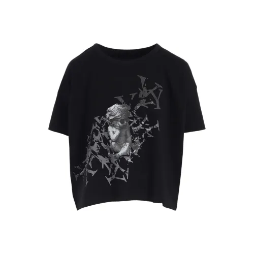 Yohji Yamamoto Черные Женские T-рубашки