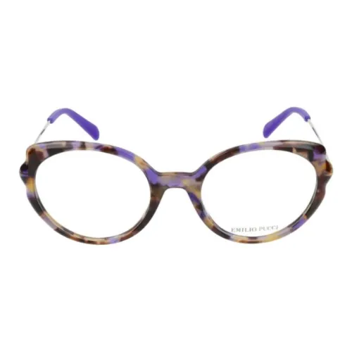 EMILIO PUCCI Ацетат Бабочка Оправы для очков Женские Черепаховый