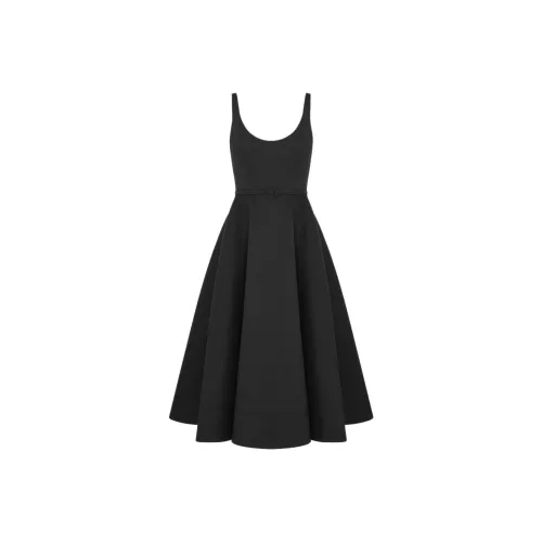 DIOR Черные Женские Платья без Рукавов