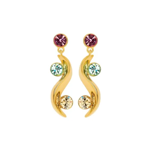 Oscar De La Renta Серьги из лата Унисекс Золото