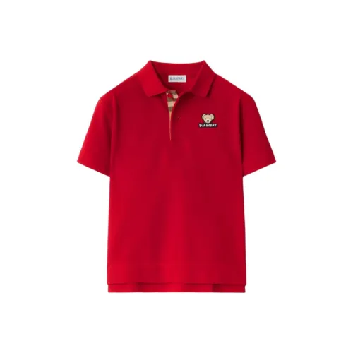 Burberry Red KIDS Polo