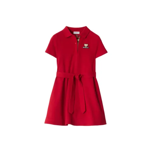 Burberry Красные Платья для Девочек