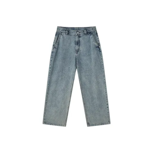 RIVER STONE Джинсы Унисекс Джинсовый Синий
