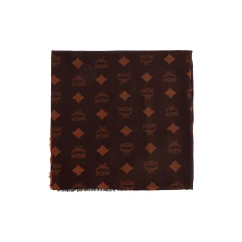 MCM Шерпа из трикотажа Шарфы Женские Кофе