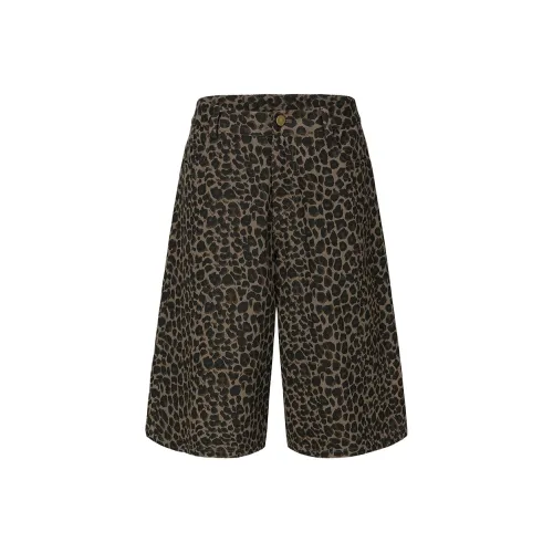 APEA Шорты для женщин с леопардовым принтом, повседневные