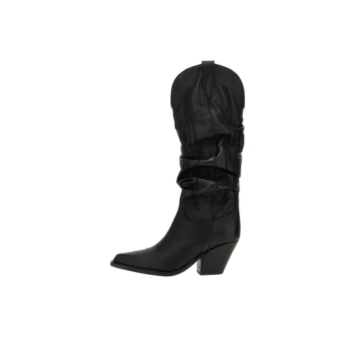 SONORA BOOTS Женские высокие сапоги до колена, черного цвета