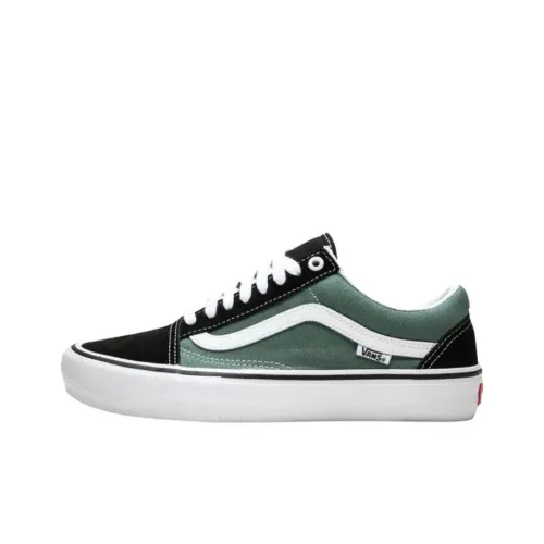 Vans OLD SKOOL PRO Скейтборд Кроссовки Мужские Черные Зеленые