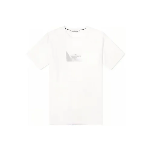 STONE ISLAND Рубашка Мужская Белая