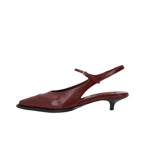 MIU MIU Узкий каблук Высокие каблуки Женские Бордовый