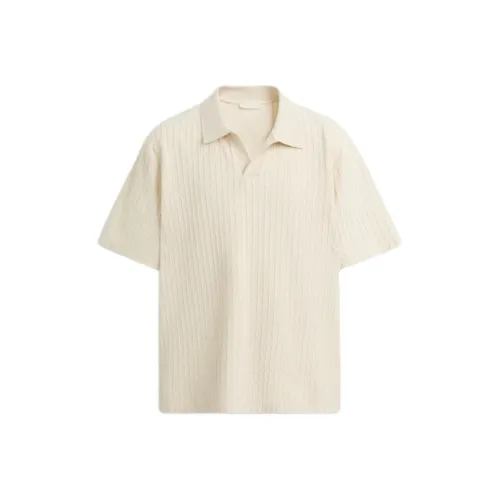 ZARA Белая Мужская Поло