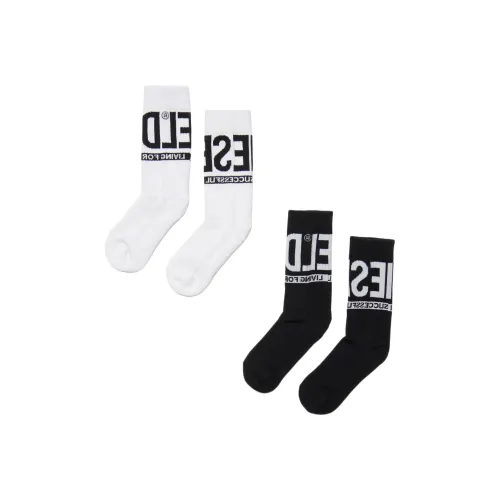 DIESEL 2 упаковки белых + черных носков для детей