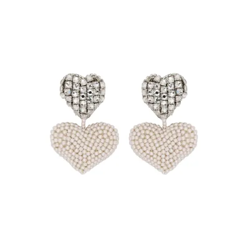 Оскар де ла Рента Металл Серьги Женские Белые