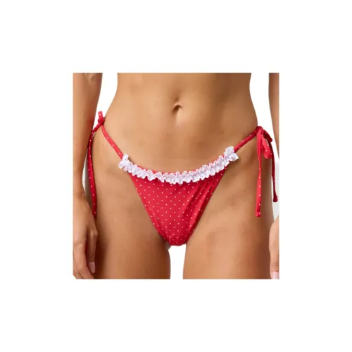 GLASSONS Галстук Боковая сторона Cheeky Frill Бикини Низ Плавки Женские