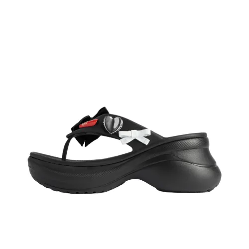 Crocs x Balenciaga Шлепанцы 5 см Женские Черные
