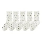 5 пар (5 молочно-белых)