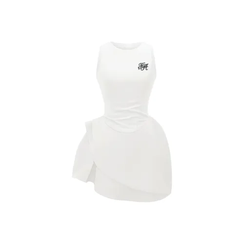 FOASIS Без рукавов Платье Женское Белое