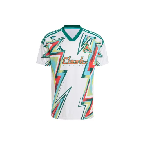 Adidas SS25 Сан-Хосе Землетрясение 2025 Архив Футбол Джерси Мужской