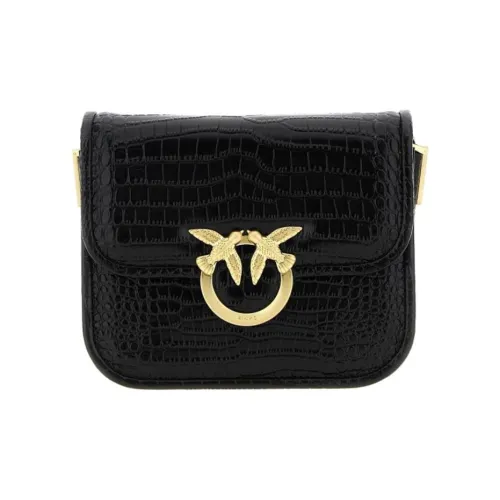 PINKO Сумка через плечо из козьей кожи мини-сумка женская черная