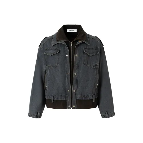 DOH STORE Темно-синий Унисекс Куртки