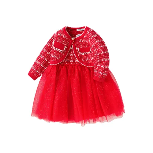 Комплект для малышей и детей дошкольного возраста Balabala с юбкой красный цвет