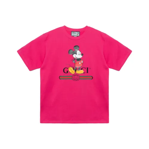 GUCCI X Disney T-Shirt Женская Фуксия