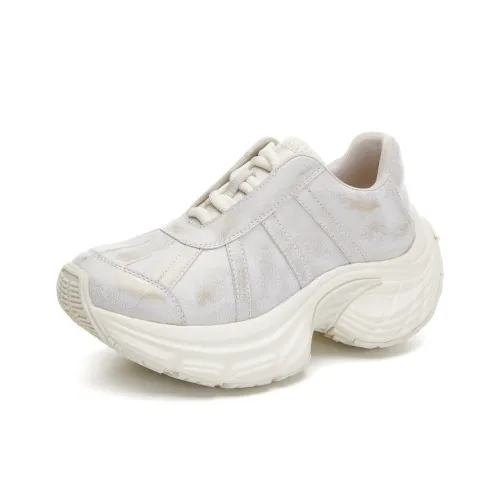 MEWGL Низкий топ кеды женские золотистые