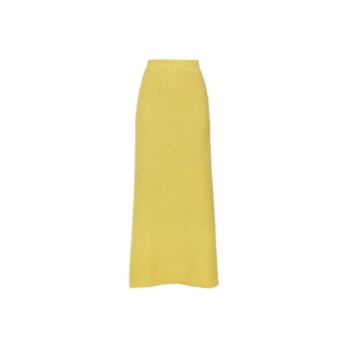 Chloe KNIT Длинная Юбка Женская Желтая
