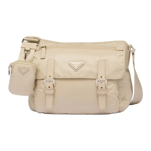 PRADA Переработанный полиамид нейлоновая сумка через плечо женская пустыня бежевый