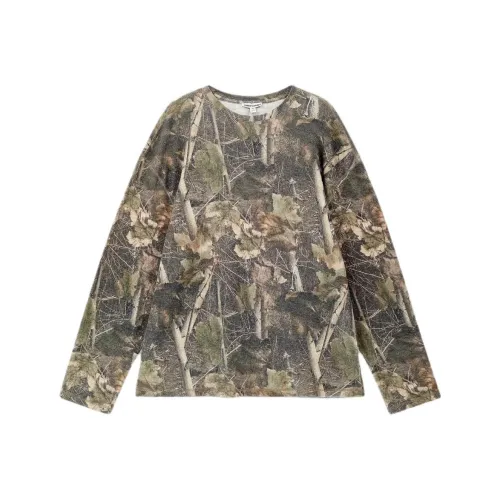 Jaded London WOODLAND CAMO Waffle LONG SLEEVE TOP T Рубашка Мужская
