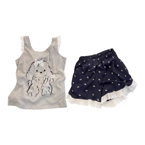 QIAOYUN Серый Женский Пижамный Комплект